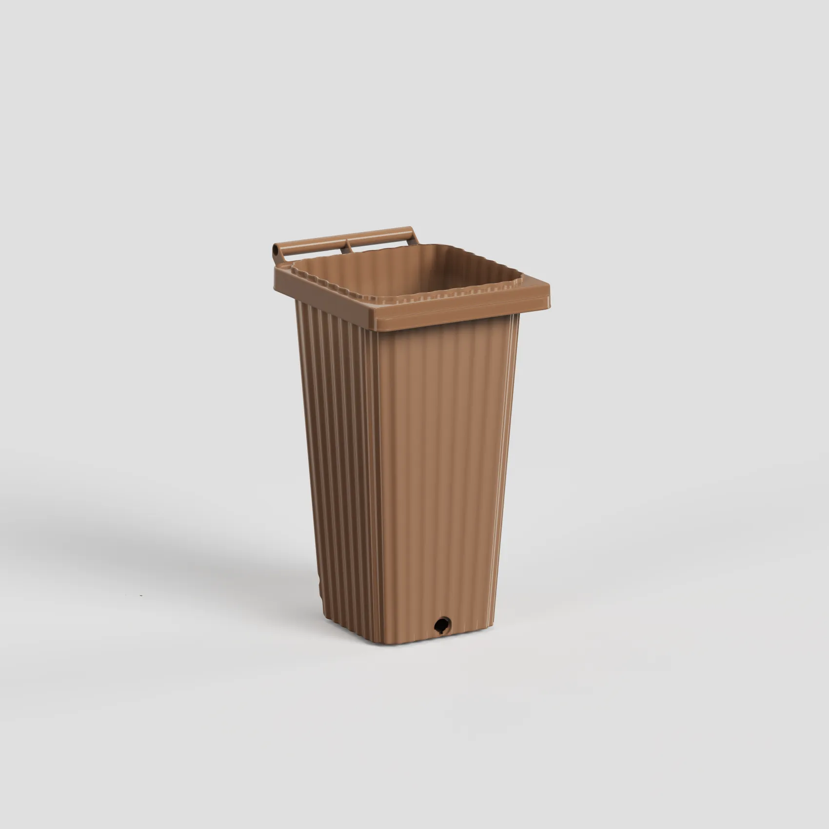 Corp Wave Bin 120 L Chocolate - cu evacuare